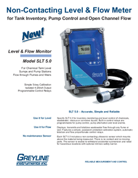 Thumbnail of document Brochure - SLT 5.0 Ultrasonic Level & Flow Monitor